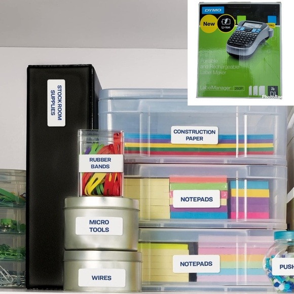 NEW Dymo Label Manager 260P Portable Rechargeable Handheld  Label Maker - Picture 2 of 11